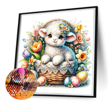 Load image into Gallery viewer, Diamond Painting - Full Round - Easter eggs and lamb in flower basket (30*30CM)
