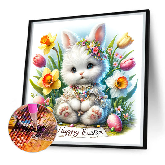 Diamond Painting - Full Round - Happy easter bunny (30*30CM)