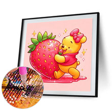 Load image into Gallery viewer, Diamond Painting - Full Round - Winnie the Pooh and Strawberries (30*30CM)