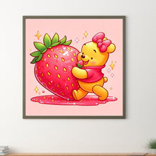 Load image into Gallery viewer, Diamond Painting - Full Round - Winnie the Pooh and Strawberries (30*30CM)