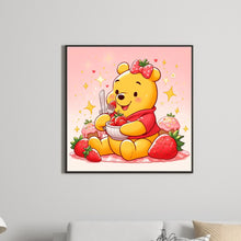Load image into Gallery viewer, Diamond Painting - Full Round - Winnie the Pooh and Strawberries (30*30CM)