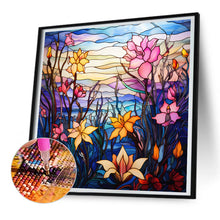 Load image into Gallery viewer, Diamond Painting - Full Round - glass art colorful flowers (30*30CM)