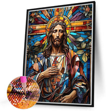 Load image into Gallery viewer, Diamond Painting - Full Round - jesus glass art (40*50CM)