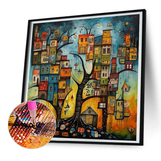 Diamond Painting - Full Round - color house (30*30CM)