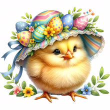 Load image into Gallery viewer, Diamond Painting - Full Round - easter chick (30*30CM)