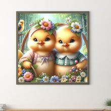 Load image into Gallery viewer, Diamond Painting - Full Round - easter chick (30*30CM)