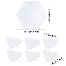 Load image into Gallery viewer, Large Capacity DIY Hexagonal Diamond Painting Tray Kit with Spoon Brush (Clear)