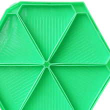 Load image into Gallery viewer, Large Capacity DIY Hexagonal Diamond Painting Tray Kit with Spoon Brush (Green)