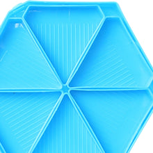 Load image into Gallery viewer, Large Capacity DIY Hexagonal Diamond Painting Tray Kit with Spoon Brush (Blue)