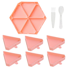 Load image into Gallery viewer, Large Capacity DIY Hexagonal Diamond Painting Tray Kit with Spoon Brush (Pink)