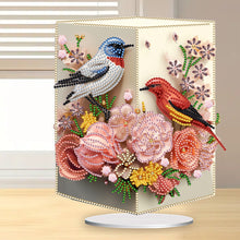 Load image into Gallery viewer, Acrylic Bird Flower Vase Desktop Diamond Painting Art Kits for Home Office Decor