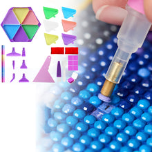 Load image into Gallery viewer, Diamond Painting Tool Accessory Tray Kit with Brush Spoon Glue Clays (Set 2)