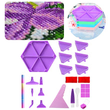 Load image into Gallery viewer, Diamond Painting Tool Accessory Tray Kit with Brush Spoon Glue Clays (Set 2)