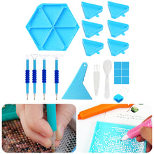 Load image into Gallery viewer, Diamond Painting Tool Accessory Tray Kit with Brush Spoon Pen Glue Clay (Set 1)