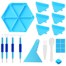 Load image into Gallery viewer, Diamond Painting Tool Accessory Tray Kit with Brush Spoon Pen Glue Clay (Set 1)
