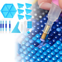 Load image into Gallery viewer, Diamond Painting Tool Accessory Tray Kit with Brush Spoon Pen Glue Clay (Set 1)