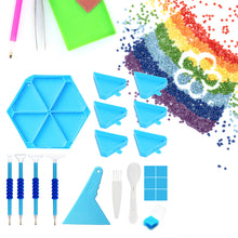 Load image into Gallery viewer, Diamond Painting Tool Accessory Tray Kit with Brush Spoon Pen Glue Clay (Set 1)