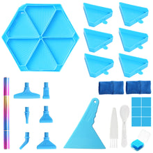 Load image into Gallery viewer, Diamond Painting Tool Accessory Tray Kit with Brush Spoon Glue Clays (Set 2)