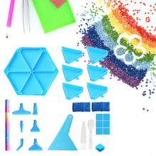 Load image into Gallery viewer, Diamond Painting Tool Accessory Tray Kit with Brush Spoon Glue Clays (Set 2)