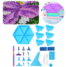 Load image into Gallery viewer, Diamond Painting Tool Accessory Tray Kit with Brush Spoon Glue Clays (Set 3)