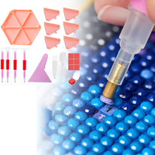 Load image into Gallery viewer, Diamond Painting Tool Accessory Tray Kit with Brush Spoon Pen Glue Clay (Set 1)