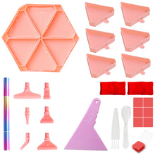Load image into Gallery viewer, Diamond Painting Tool Accessory Tray Kit with Brush Spoon Glue Clays (Set 2)