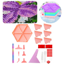 Load image into Gallery viewer, Diamond Painting Tool Accessory Tray Kit with Brush Spoon Glue Clays (Set 2)