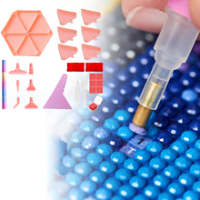 Load image into Gallery viewer, Diamond Painting Tool Accessory Tray Kit with Brush Spoon Glue Clays (Set 2)