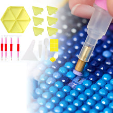 Load image into Gallery viewer, Diamond Painting Tool Accessory Tray Kit with Brush Spoon Pen Glue Clay (Set 1)