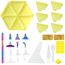 Load image into Gallery viewer, Diamond Painting Tool Accessory Tray Kit with Brush Spoon Glue Clays (Set 3)