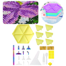 Load image into Gallery viewer, Diamond Painting Tool Accessory Tray Kit with Brush Spoon Glue Clays (Set 3)