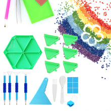 Load image into Gallery viewer, Diamond Painting Tool Accessory Tray Kit with Brush Spoon Pen Glue Clay (Set 1)