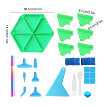 Load image into Gallery viewer, Diamond Painting Tool Accessory Tray Kit with Brush Spoon Glue Clays (Set 2)
