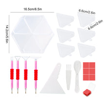 Load image into Gallery viewer, Diamond Painting Tool Accessory Tray Kit with Brush Spoon Pen Glue Clay (Set 1)