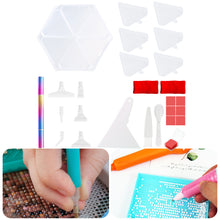 Load image into Gallery viewer, Diamond Painting Tool Accessory Tray Kit with Brush Spoon Glue Clays (Set 2)