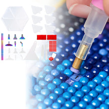 Load image into Gallery viewer, Diamond Painting Tool Accessory Tray Kit with Brush Spoon Glue Clays (Set 3)