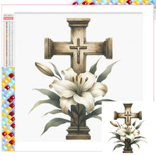 Load image into Gallery viewer, Diamond Painting - Full Square - cross lily (40*70CM)