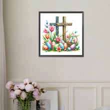 Load image into Gallery viewer, Diamond Painting - Full Square - easter cross (30*30CM)