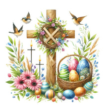 Load image into Gallery viewer, Diamond Painting - Full Square - easter cross (30*30CM)