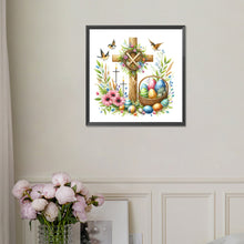 Load image into Gallery viewer, Diamond Painting - Full Square - easter cross (30*30CM)