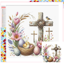 Load image into Gallery viewer, Diamond Painting - Full Square - easter cross (30*30CM)