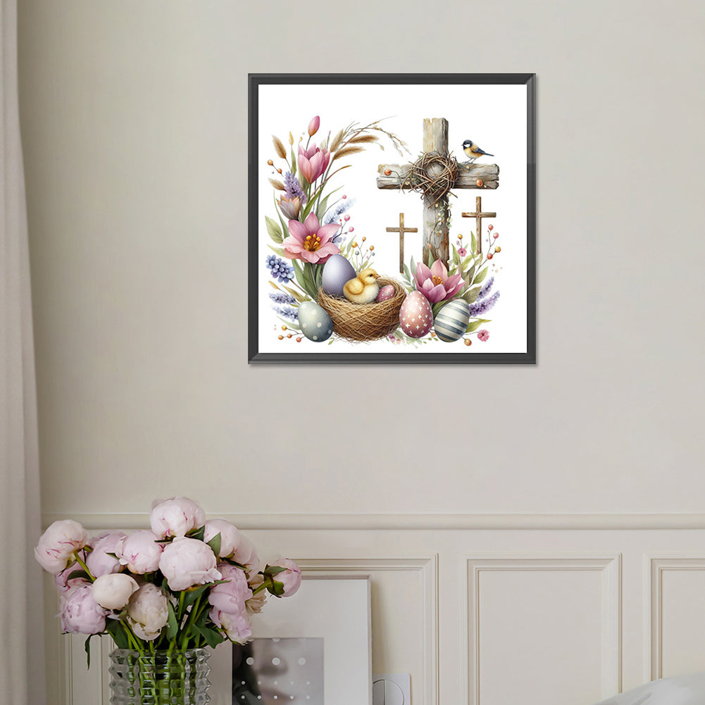 Diamond Painting - Full Square - easter cross (30*30CM)
