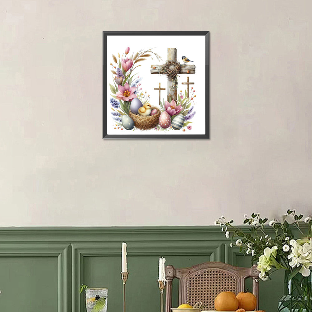 Diamond Painting - Full Square - easter cross (30*30CM)