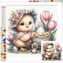 Load image into Gallery viewer, Diamond Painting - Full Square - easter chick (30*30CM)