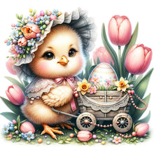 Load image into Gallery viewer, Diamond Painting - Full Square - easter chick (30*30CM)