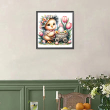 Load image into Gallery viewer, Diamond Painting - Full Square - easter chick (30*30CM)