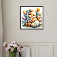 Load image into Gallery viewer, Diamond Painting - Full Square - easter chick (30*30CM)