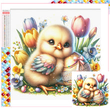 Load image into Gallery viewer, Diamond Painting - Full Square - easter chick (30*30CM)