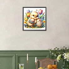 Load image into Gallery viewer, Diamond Painting - Full Square - easter chick (30*30CM)