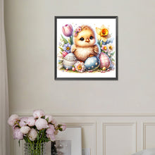 Load image into Gallery viewer, Diamond Painting - Full Square - easter chick (30*30CM)